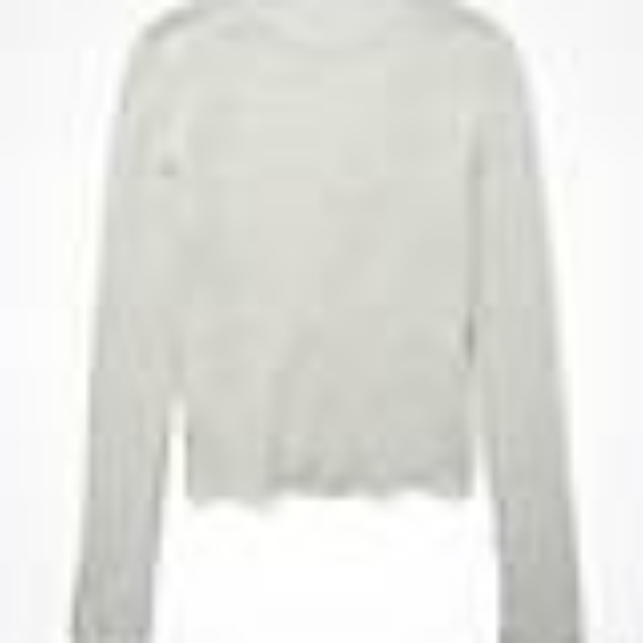 AE Ribbed gray fitted cardigan - Picture 4 of 9